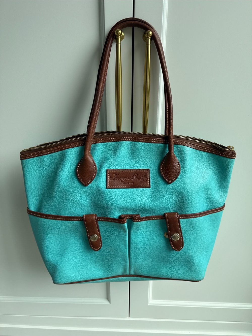 Dooney and Burke turquoise bag